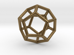 0022 Fullerene c20ih Bonds (Dodecahedron) in Natural Bronze