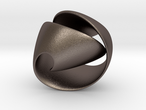 Knot 03 in Polished Bronzed Silver Steel