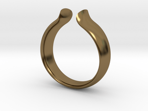 Omega Ring in Polished Bronze