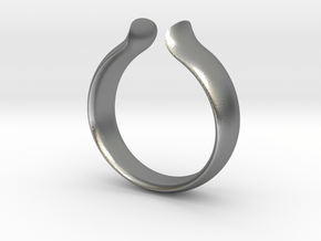 Omega Ring in Natural Silver