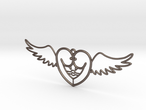 Lovebird in Polished Bronzed Silver Steel