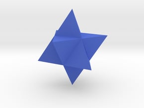 Star Tetrahedron (Merkaba) in Blue Processed Versatile Plastic
