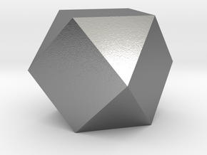 Cube Octahedron (Vector Equilibrium) in Natural Silver