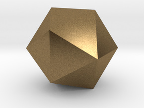 Icosahedron in Natural Bronze