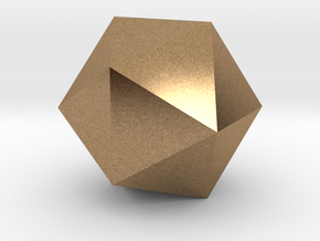 Icosahedron in Natural Brass