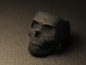 Skull Ring Size 8.25 in Black Natural Versatile Plastic