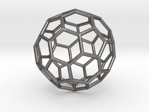 0024 Fullerene c60-ih Bonds/Truncated icosahedron in Polished Nickel Steel
