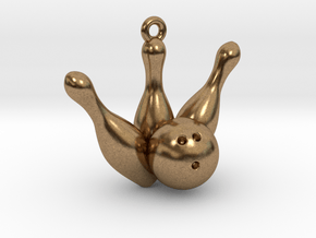 Bowling Pendant in Natural Brass
