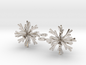 Snowflake Earring Iva in Platinum