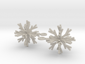 Snowflake Earring Iva in Natural Sandstone