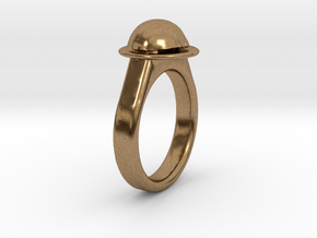 Ladybird Ring (18/8) in Natural Brass