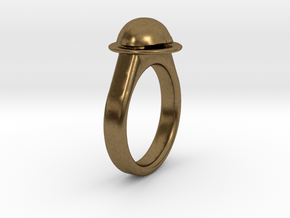 Ladybird Ring (18/8) in Natural Bronze