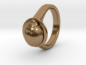 Ladybird Ring (16) in Natural Brass