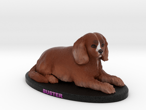 Custom Dog Figurine - Buster in Full Color Sandstone