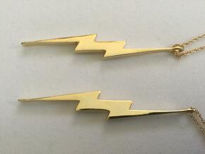 Lightning Bolt CN Power Earrings / Pendant L914001 in 18K Gold Plated