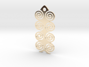 Spiral Pendant in 14K Yellow Gold