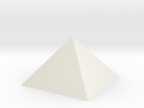 Golden Pyramid in White Natural Versatile Plastic