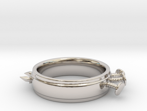 Nailed Wedding Ring - Size 4 in Platinum