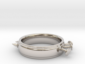 Nailed Wedding Ring - Size 5 in Platinum