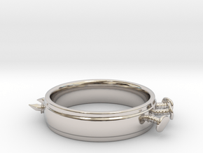 Nailed Wedding Ring - Size 8 in Platinum