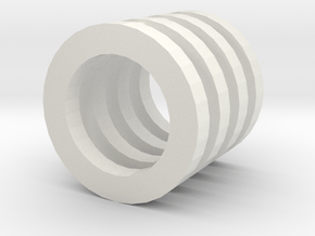 Spacer for lower pulleys with bearings MR105 in White Natural Versatile Plastic