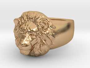 Lion Ring (size11) in Polished Bronze