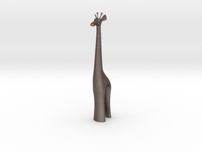 Giraffe in Polished Bronzed Silver Steel