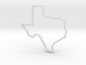 Texas Cookie Cutter in White Natural Versatile Plastic