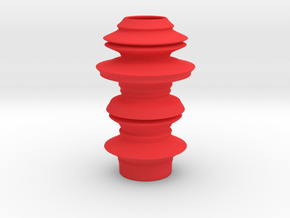 Earthen style Vase in Red Processed Versatile Plastic
