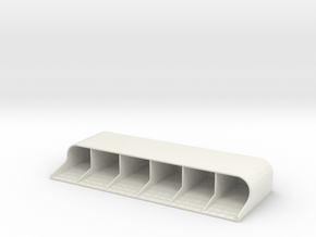 3d XB-70 Rear Engine Deck Only in White Natural Versatile Plastic