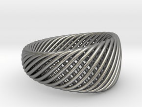 Twisted Ring - Size 7 in Natural Silver