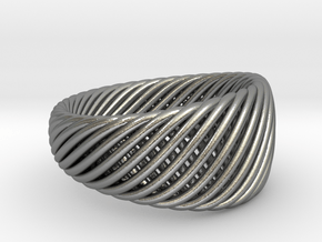 Twisted Ring - Size 4 in Natural Silver