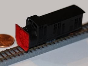 Railroad Snow Plow - Zscale in Smooth Fine Detail Plastic