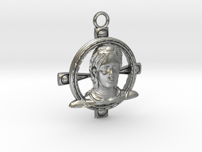 Jehanne Darc pendanttop in Natural Silver