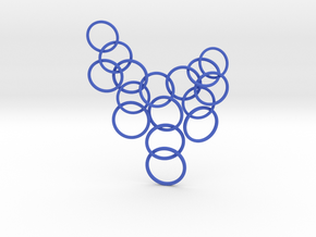 Ring Pendant in Blue Processed Versatile Plastic