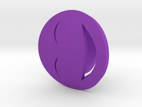 Smile/Laughing Ring Size 6, 16.5 mm in Purple Processed Versatile Plastic