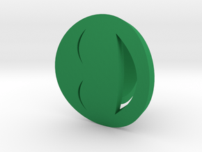 Smile/Laughing Ring Size 8, 18.1 mm in Green Processed Versatile Plastic