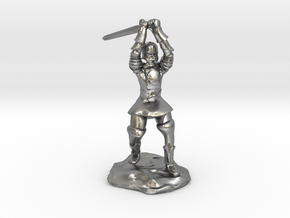 Human Paladin Zealot of Pelor With Longsword in Natural Silver