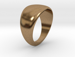 Simple ring in Natural Brass