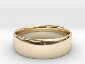 Plain Ring 20 mm x 20mm  in 14K Yellow Gold