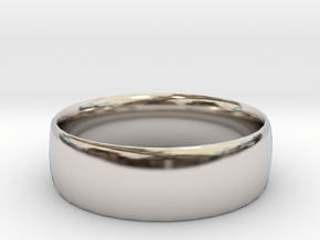 Plain Ring 20 mm x 20mm  in Platinum