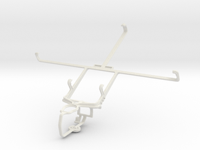 Controller mount for PS3 & HP Slate 7 in White Natural Versatile Plastic