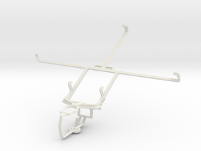 Controller mount for PS3 & HP Slate7 Extreme in White Natural Versatile Plastic