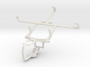 Controller mount for PS3 & HTC One VX in White Natural Versatile Plastic