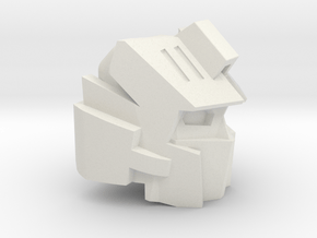 Mechanic Head "Commander Version" in White Natural Versatile Plastic
