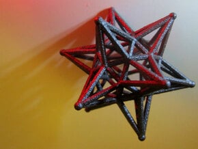 Dodeca Star Wire - 4cm in Polished Bronze Steel