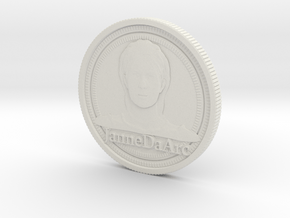 Jehanne Darc coin in White Natural Versatile Plastic