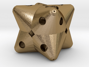 Dice155 in Polished Gold Steel