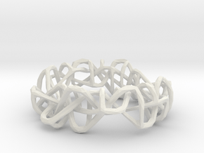 Miskundig/46/vlecht one (small) in White Natural Versatile Plastic