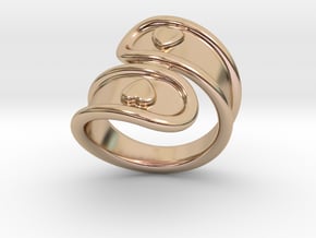 San Valentino Ring 22 - Italian Size 22 in 14k Rose Gold Plated Brass